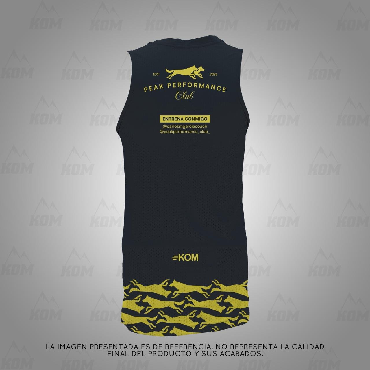 Camiseta 2 Peak Performance Club vista frontal